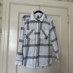 H&M Black and White Checkered Shirt